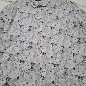 Men's Floral Patterned Shirt